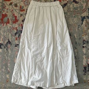 Abercrombie & Fitch White Long Skirt